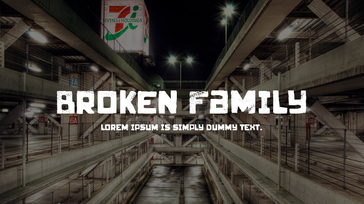 Broken Family Font