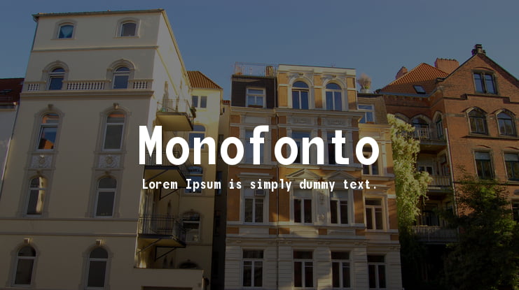 Monofonto Font
