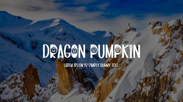 Dragon Pumpkin Font