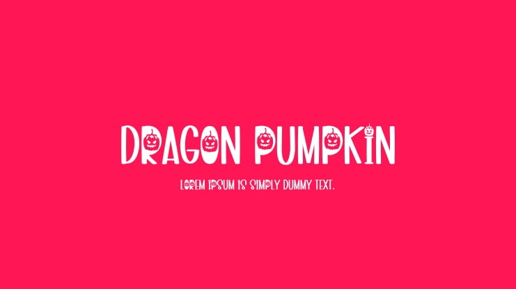 Dragon Pumpkin Font