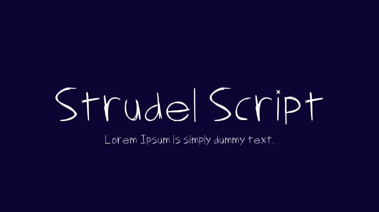Strudel Script Font