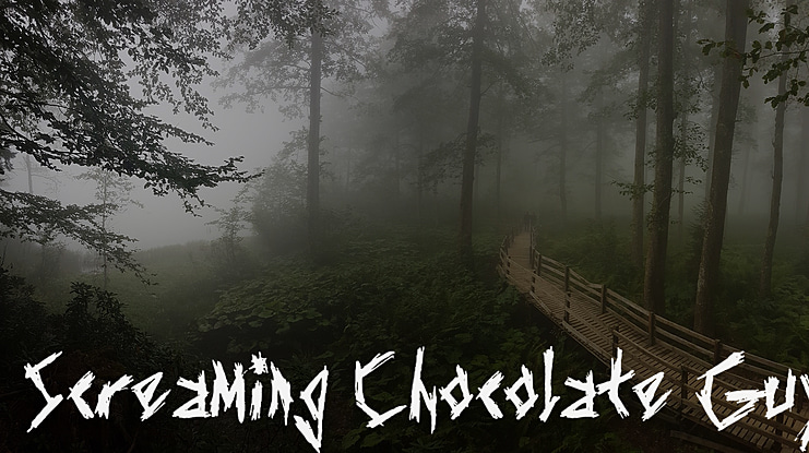 Screaming Chocolate Guy Font