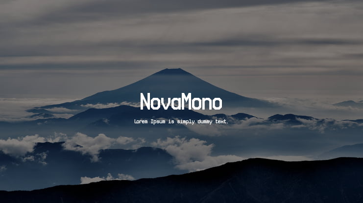 NovaMono Font
