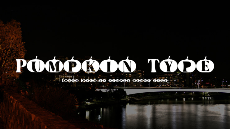 Pumpkin Type Font