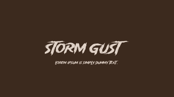 Storm Gust Font