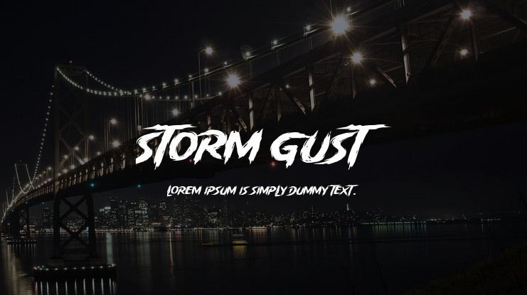 Storm Gust Font