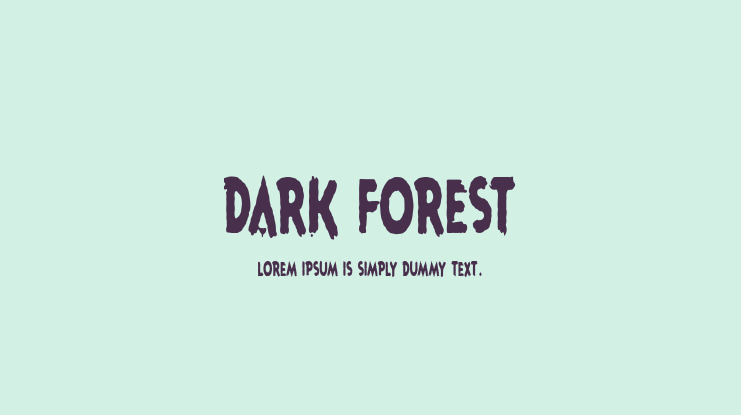 Dark Forest Font