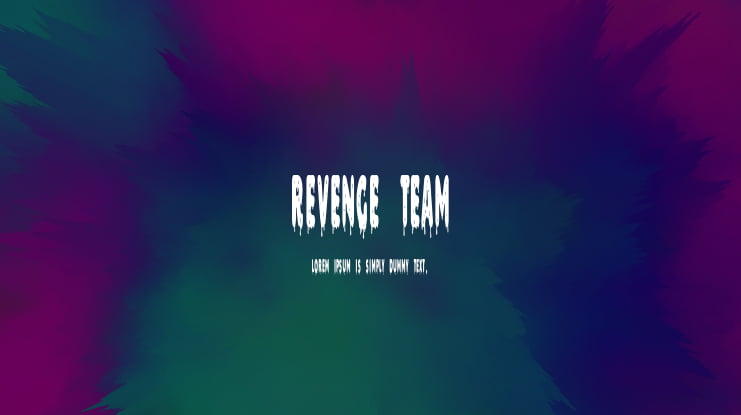 Revenge Team Font