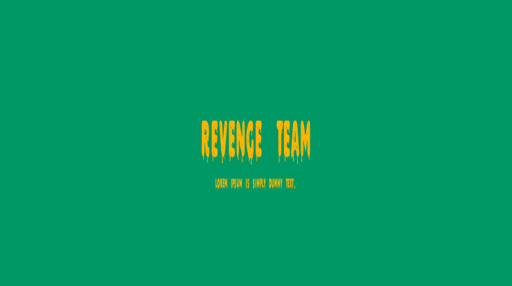 Revenge Team Font