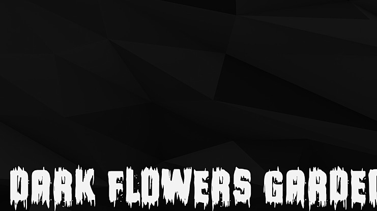 Dark Flowers Garden Font