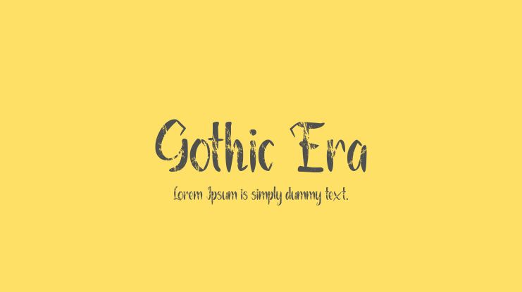 Gothic Era Font