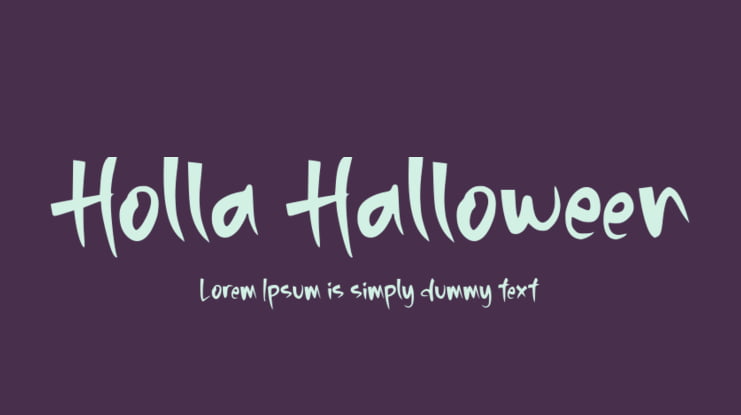 Holla Halloween Font