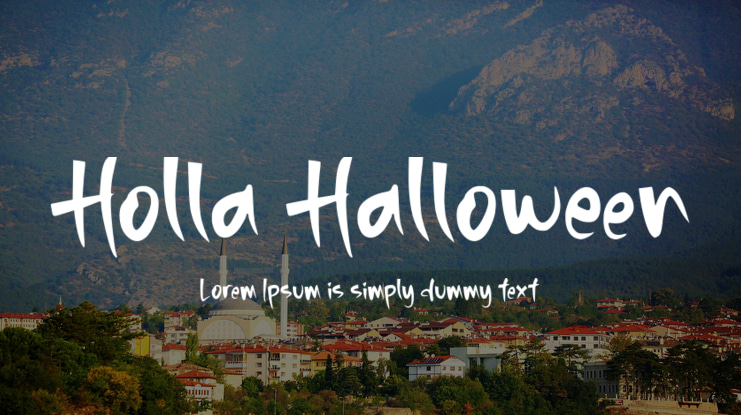 Holla Halloween Font