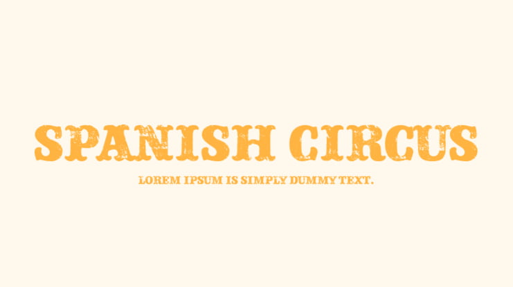 Spanish Circus Font