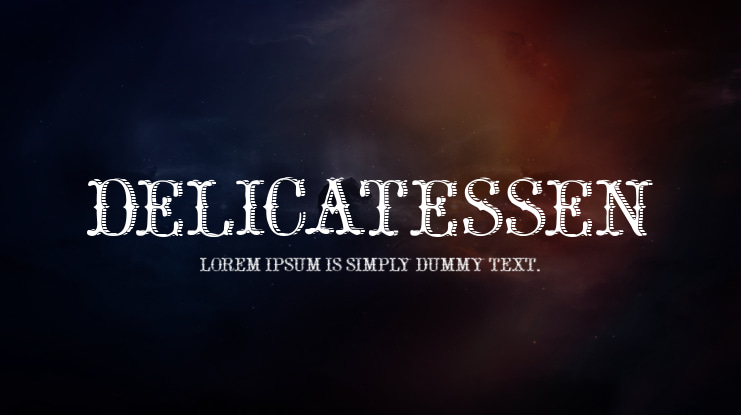 Delicatessen Font