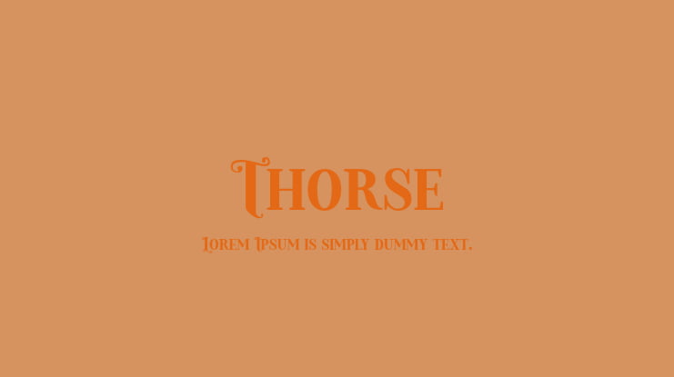 Thorse Font