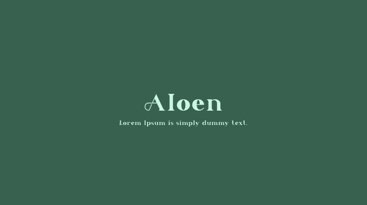 Aloen Font