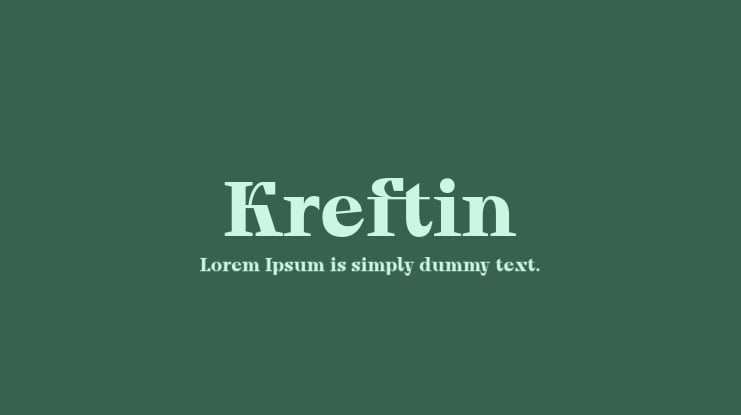 Kreftin Font