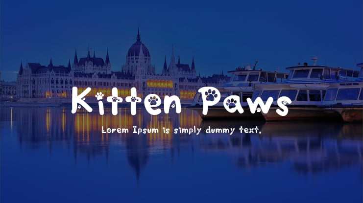 Kitten Paws Font