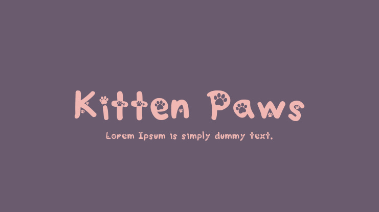 Kitten Paws Font