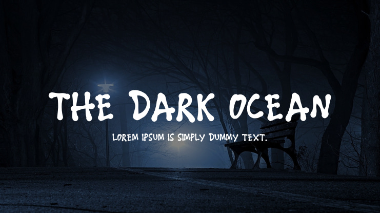 THE DARK OCEAN Font