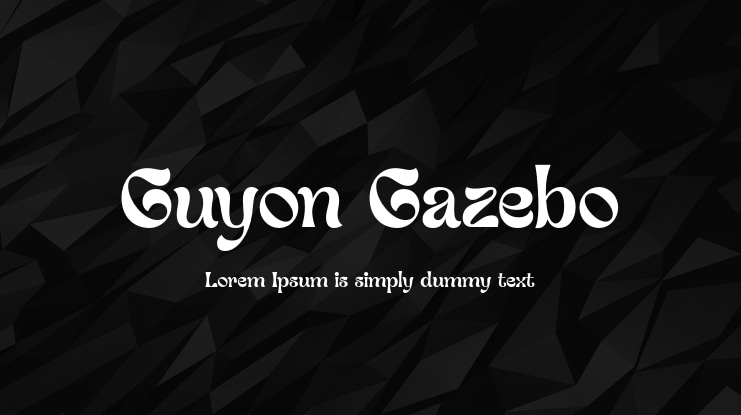 Guyon Gazebo Font