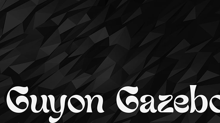 Guyon Gazebo Font