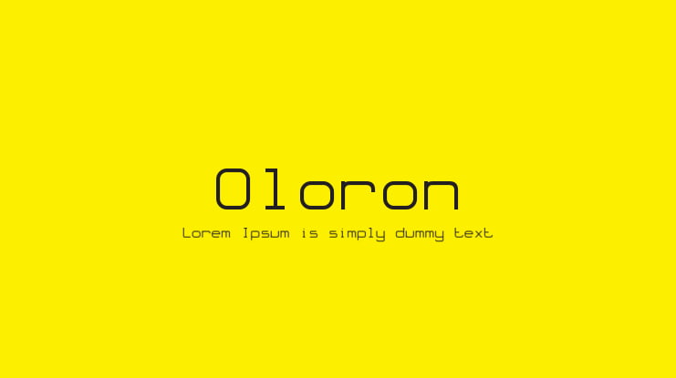 Oloron Font