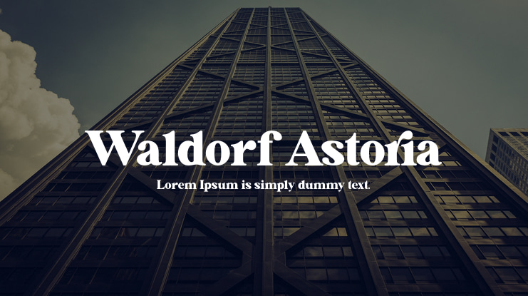 Waldorf Astoria Font