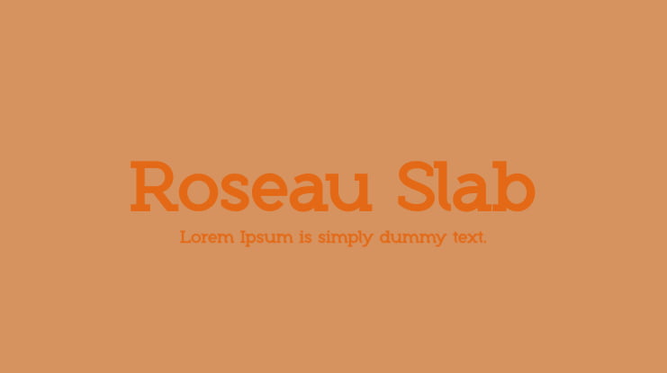 Roseau Slab Font