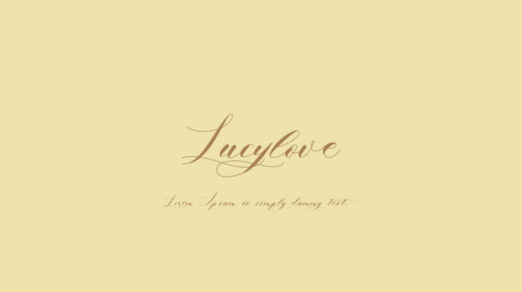 Lucylove Font
