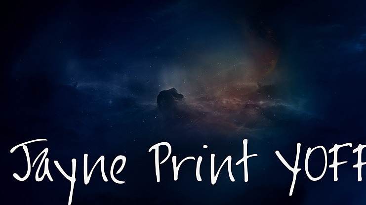 Jayne Print YOFF Font