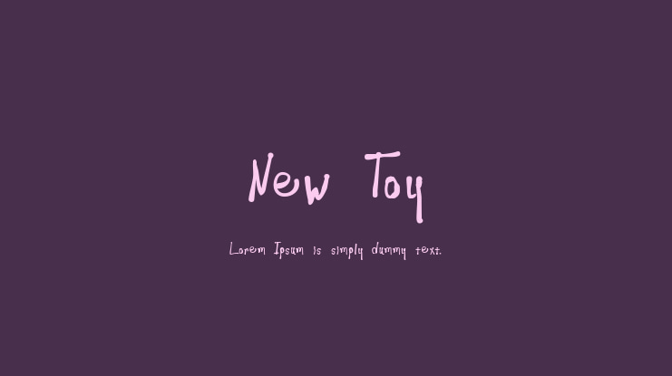New Toy Font