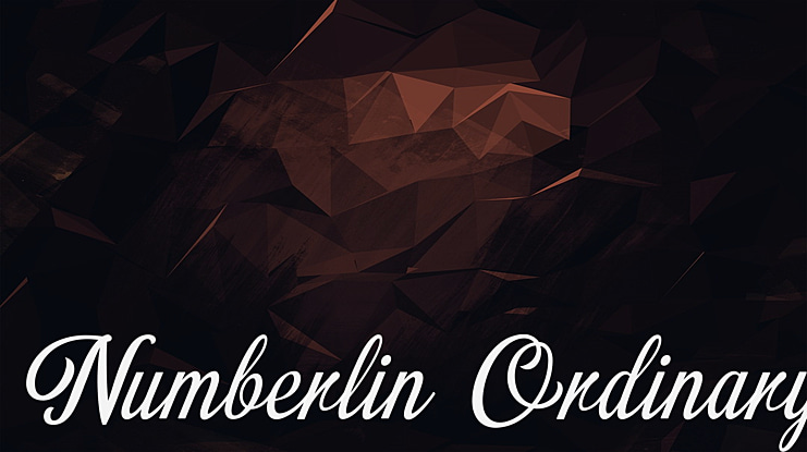 Numberlin Ordinary Font