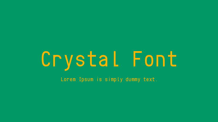 Crystal Font