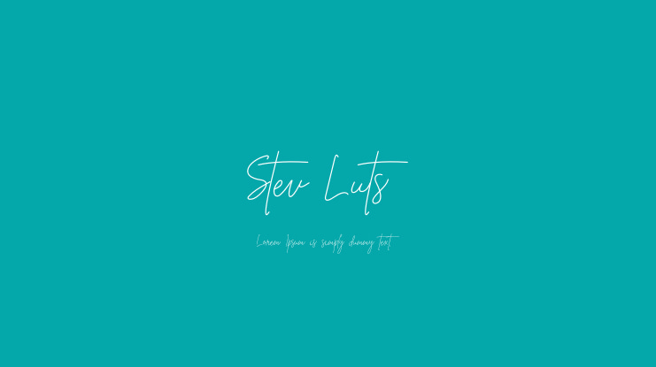 Stev Luts Font