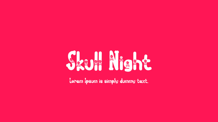 Skull Night Font