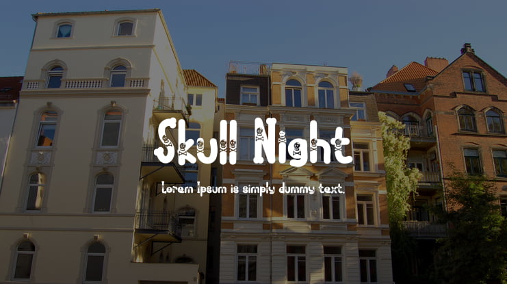 Skull Night Font