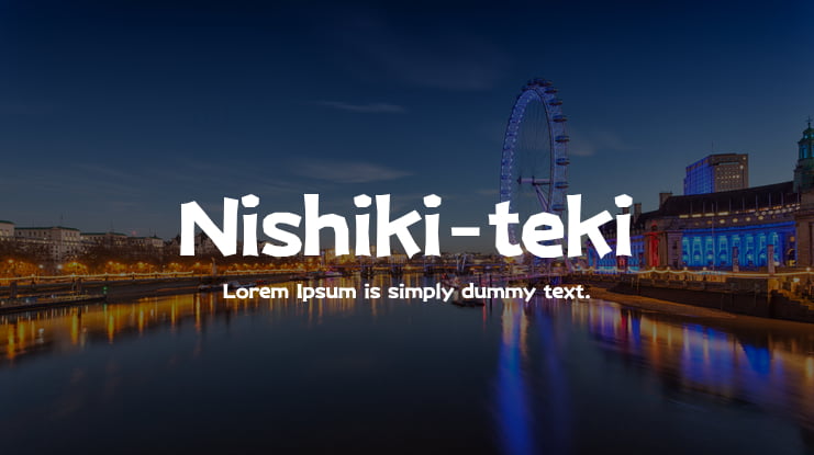 Nishiki-teki Font