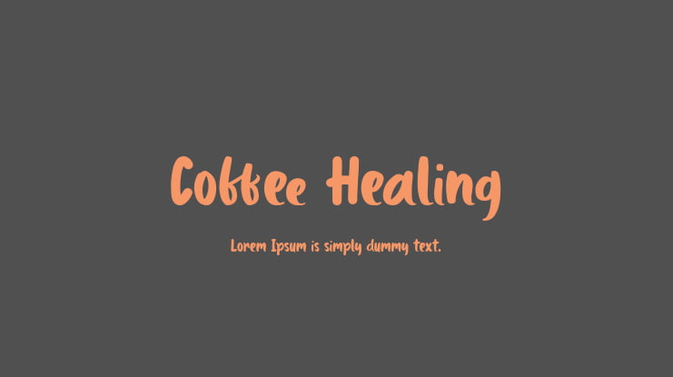 Coffee Healing Font Family