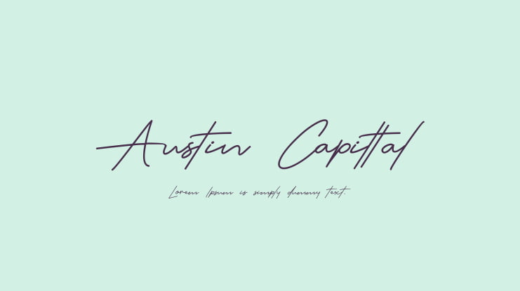Austin Capittal Font Family