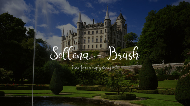 Sellena Brush Font