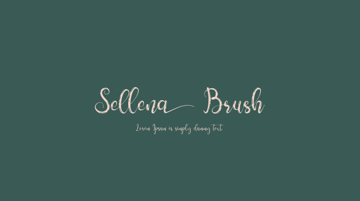 Sellena Brush Font