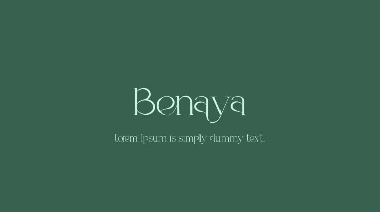 Benaya Font