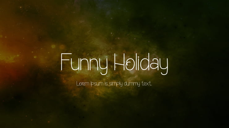 Funny Holiday Font