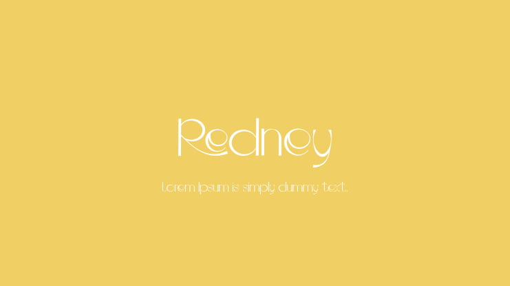 Redney Font