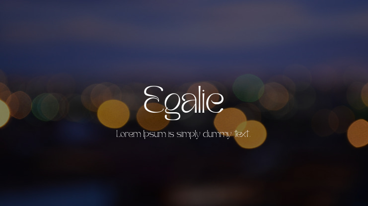 Egalie Font