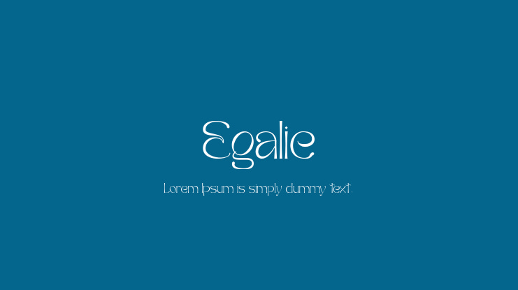 Egalie Font