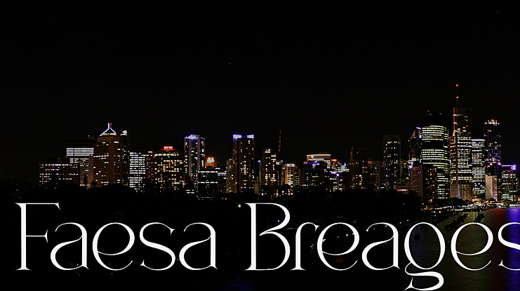 Faesa Breages Font