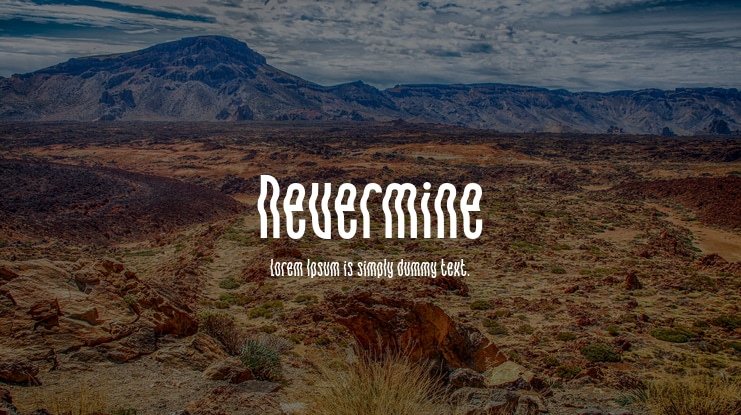 Nevermine Font